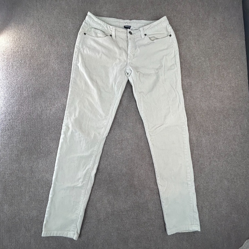 Patagonia Ankle Pants Womens 32x32 Beige Corduroy Fitted Organic Cotton Stretch